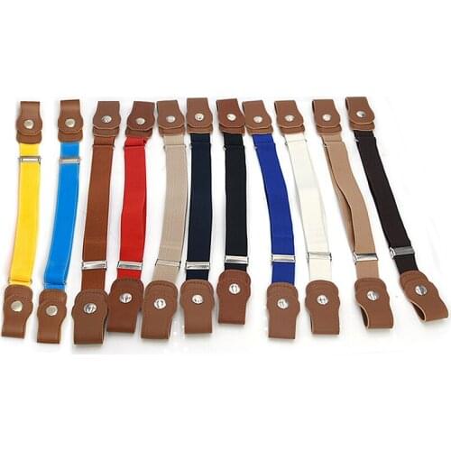 1pcs Child Buckle-Free Elastic Belt No Buckle Stretch Belt for Kids Toddlers Adjustable Boys and Girls Belts