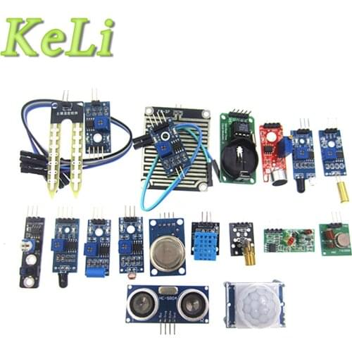 16pcs/lot Raspberry Pi 3&Raspberry Pi 2 Model B the sensor module package 16 kinds of sensor
