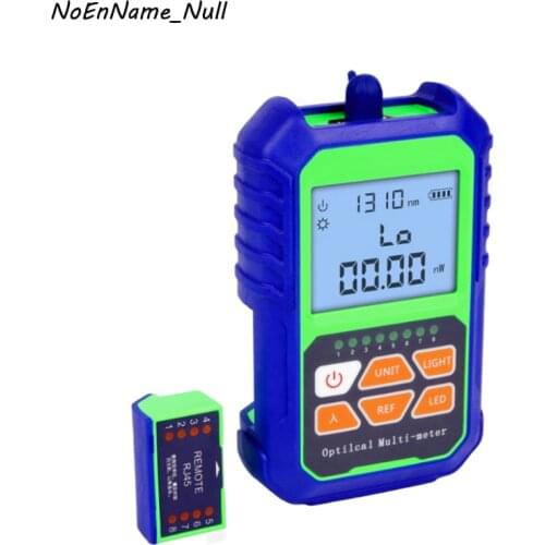 2 in 1 Mini Fiber optical power meter built in RJ45 Network cable tester, self-calibration 6 wavelength Fiber Optic Cable Tester