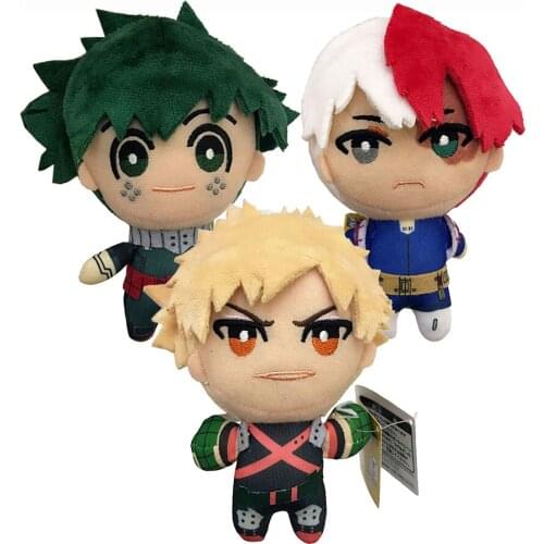 24PCS My Hero Academia Bakugou Katsuki Todoroki Shoto Midoriya Izuku 13CM Plush Toys