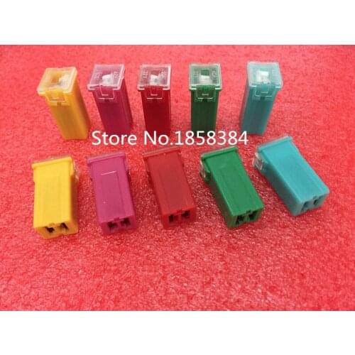 5PCS Car Straight Female Terminals Link PAL Fuse Blade Fuses 20A 30A 40A 50A 60a In-line Lighter-Shape for Truck Boat Auto