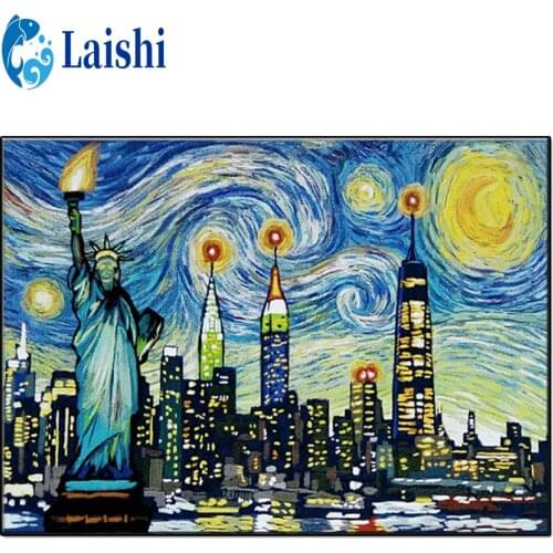 5D DIY Abstract graffiti art, statue of liberty Diamond Painting Kit Full Drill Square Embroidery Mosaic Art home Decor Gift
