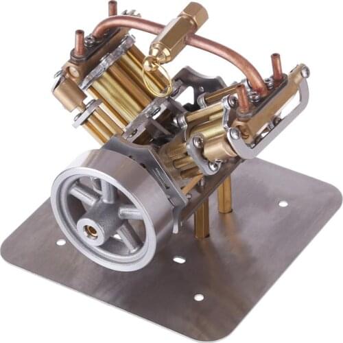 90 X 85 X 70mm Mini V4-Steam Engine Miniature Steam Engine Model Without Boiler 2020 New Arrival