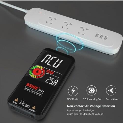 BSIDE S10 / S11 9999 Counts Smart LCD Digital Multimeter Portable AC DC NCV Tester Volt Voltmeter Ammeter Ohm Voltage Current