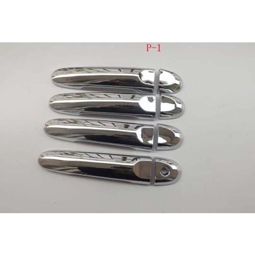 For Car Styling Door Handle Cover Trim For Nissan Micra K13 2011+ Chrome Car Stickers Auto Accessories Free Shipping
