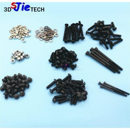 OX CNC milling router machine DIY accessory parts Mechanical fasten screw washer nut full Kit M5 Tee nut/nylon lock nut set