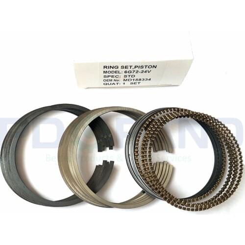 6G72 6G72T Piston Rings Set MD158334 forMitsubishi 3000GT ForDodge forChryslerPlymouth 24V 3.0L