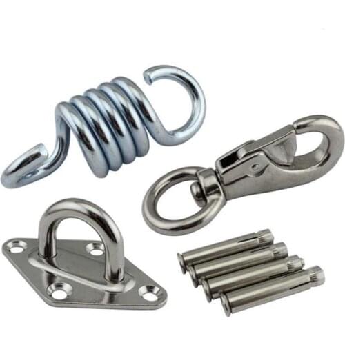 Multipurpose Durable Hanging Hammock Chair Swivel Hook Snap Set Stainless Steel K1KC