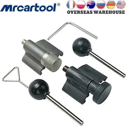 MRCARTOOL 6PC Diesel Engine Timing Camshaft Locking Tool Belt Tensioner Tools Kit For 2.0 TDI VW AUDI A4/A6 T10050 T10100 ST0049