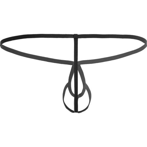 Sexy Mens Panties Crotchless Open Butt Micro Bikini G-string Underwear Homme Hollow Out Strappy Penis Pouch T-back Briefs Thong