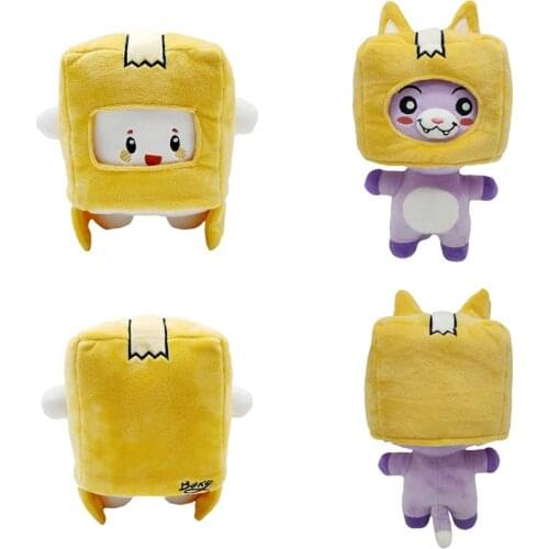 1 PCS Lankybox Removable Cartoon Robot Soft Toy Plush Childrens Gift Turned Into A Doll Girl Bed Pillow