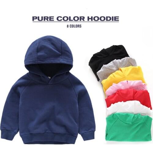 2019 New Spring Autumn Baby Boys Girls Clothes Cotton Hooded Sweatshirt Childrens Kids Casual Sportswear Infant Clothing 2-11Y