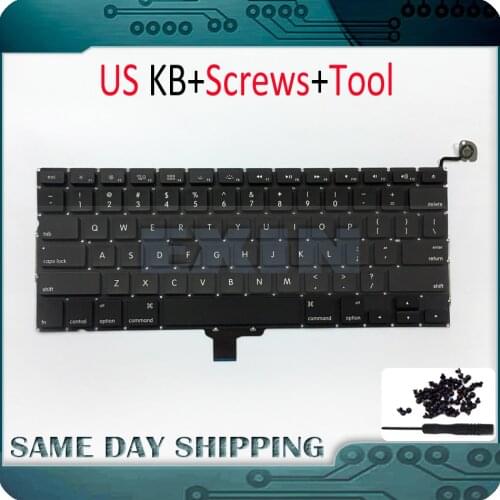 New for Macbook Pro 13" A1278 US Keyboard Replacement + Screws Set 2009 2010 2011 2012 2009-2012 Year