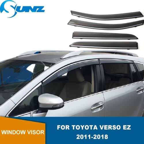 Smoke Side Window Visors For Toyota Verso Sportsvan EZ 2011-2018 Window Deflectors On The Car Wind Shield Wind Rain Guards SUNZ