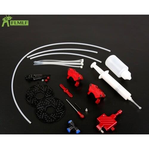 Front Wheel Hydraulic Brake System Fit for 1/5 HPI ROFUN BAHA ROVAN KM BAJA 5B 5SC Rc Car Toys Games Parts