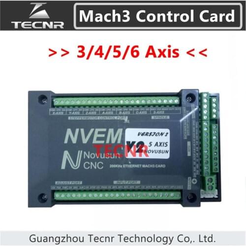 NVEM Mach3 Control Card 3 4 5 6 Axis Ethernet Port for CNC router 300KHz for for enrgaving cutting machine