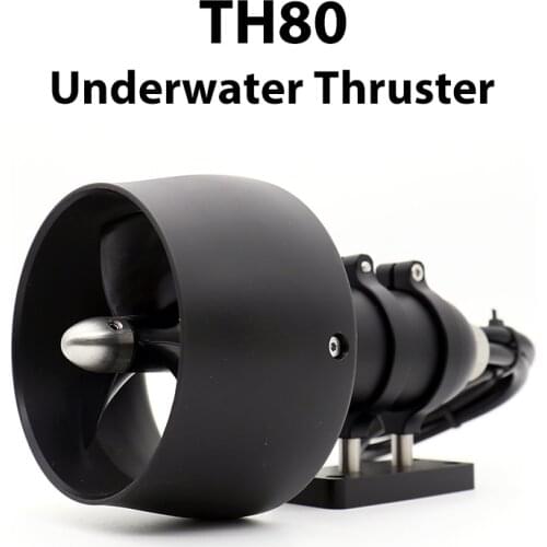 TH80 350W Underwater Thruster Brushless Motor 3 Blade Propeller Propulsion Parts For ROV/AUV USV SUP/SURFBOARD Bait Tug Boat