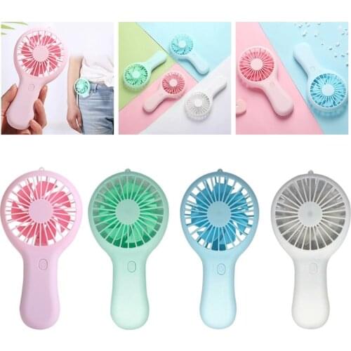 Portable Handheld Mini Air Cooler Silent Fan USB Rechargeable Small Personal Cooling Tools for Home Office Outdoor Travel Summer