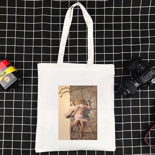 Funny Pattern Messenger Bag Women Folding Ecobag High Quality Polyester Ladies Shopping Bag Effortless Canvas Bag