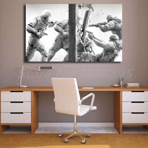 Tom Clancys Rainbow Six Siege Gold Edition Canvas Painting Print Living Room Home Decor Modern Wall Art Oil Painting Poster