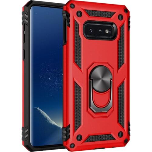 50pcs/lot Ring Holder Kickstand Shockproof Armor phone back Case For Samsung S10 e 5G M10 M20 A10 A20 A30 A40 A50 A70 J2 core