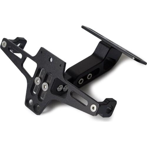 Universal Motorcycle Adjustable CNC Aluminum License Number Plate Frame Holder Bracket