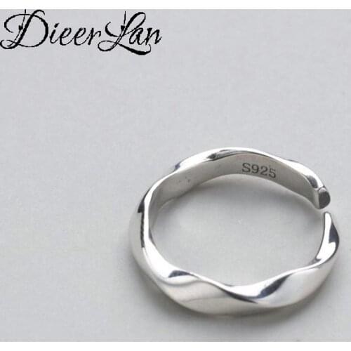 Simple Style Silver Color Irregular Round Rings for Women Men Jewelry Big Open Rings bague femme