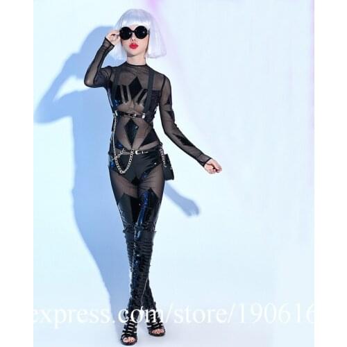 Bar Nightclub Sexy Lady Modern Dance Suit Party Model Dress Stage Performance Ballroom Costume