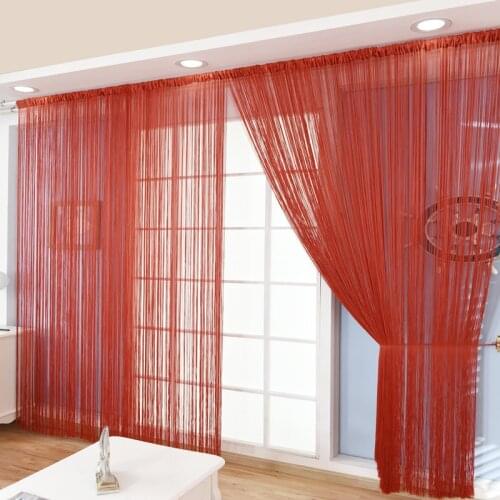 16Colors String-Curtain for Living Room Door Windows Panel Curtain Divider Yarn String Curtain Strip Tassel Newst DIY Decor