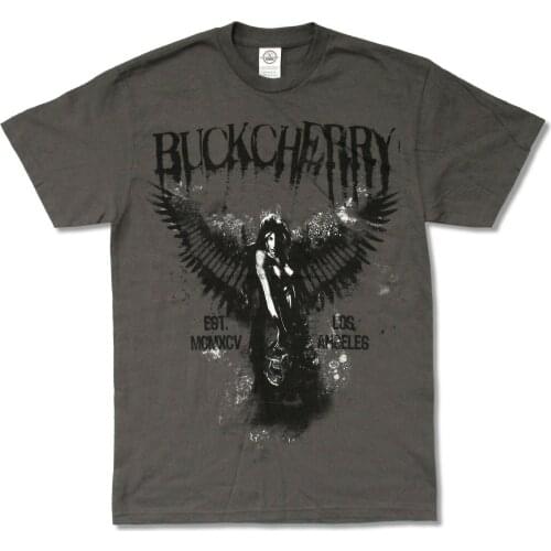 Buckcherry Angel Bitch Tour 2012 Grey T Shirt New Official Adult