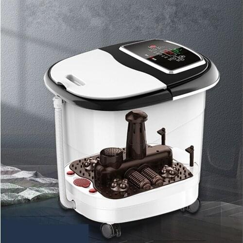 220V Foot Bath Fully Automatic Heating Foot Bath Deep Barrel Foot Bath Electric Footbath Massage Pedicure Basin Fumigation