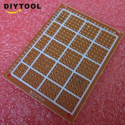 50Pcs DIY Prototype Paper PCB Experiment Matrix Circuit Board 5x7cm WC Best