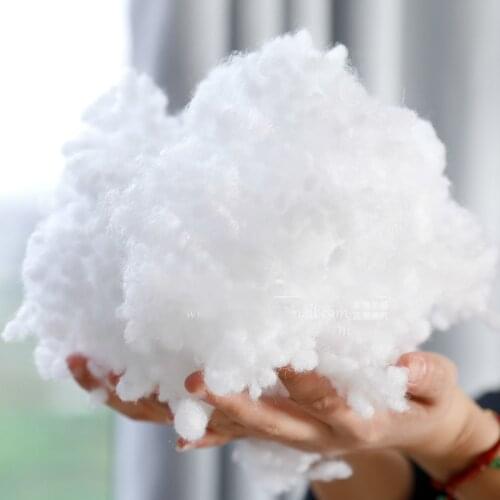 500g Eco-Friendly Recycled Premium White Polyester Fiber Fill for Re-Stuffing Pillows Amigurumi Filling Stuff Toys DIY Craft