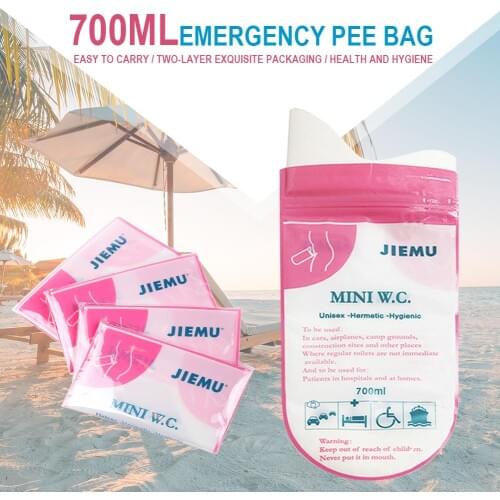 700ml Emergency Portable Car Urine Bag Vomit Bags Mini Mobile Toilets Disposable Handy Unisex Kids Using Outdoors