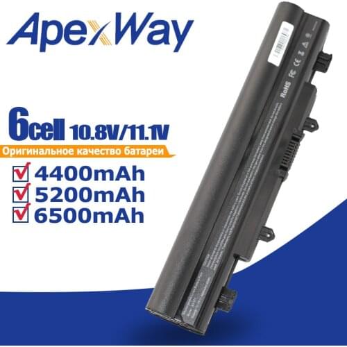 ApexWay 6 Cell 11.1V Laptop Battery for Acer Aspire AL14A32 E14 E15 E5-421 E5-471G E5-551G E5-722 E5-572G V3-572G-59TB