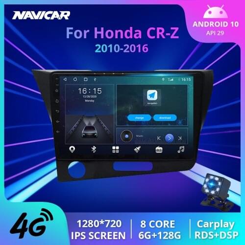 2Din Android10.0 Car Radio For Honda CR-Z 2010-2016 GPS Navigation Car Multimedia Player Auto Radio Stereo Receiver Car Receiver