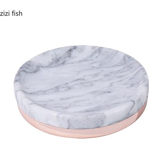 White Natural Marble Soap Dish Modern Bathroom Soap Dispenser Set Cleaning Holders Drain Soap Holder Quality Bath Supplies