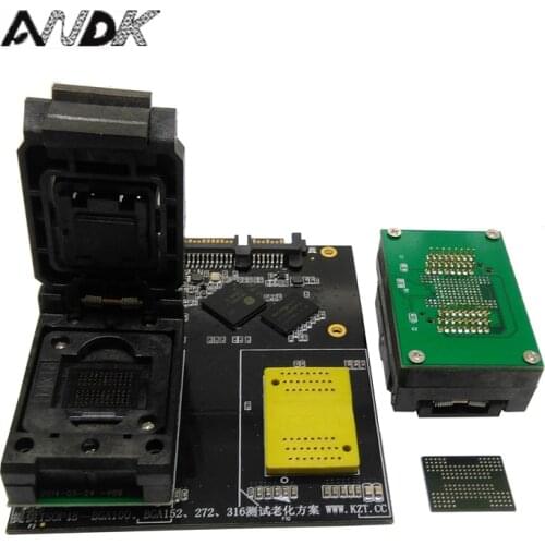 BGA152 BGA132 To DIP48 Test Socket Clamshell Structure Jig SSD Interface Socket Fixture