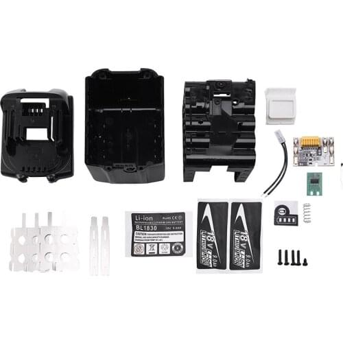 BL1890 Battery Case PCB Charging Protection Board Shell Box for MAKITA 18V BL1860 9.0Ah LED Li-Ion Battery Indicator