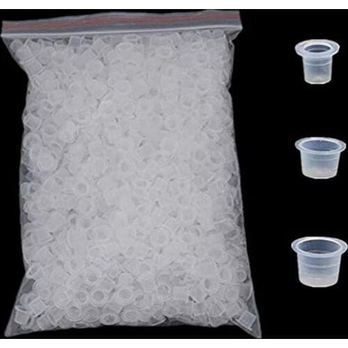 Yuelong 1000PCS Tattoo Ink Caps Medium 13mm Tattoo Pigment Cups Microblading Ink for Tattoo Supplies free shipping