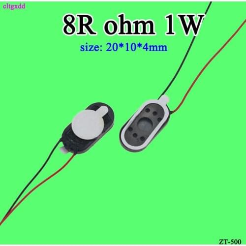 Cltgxdd 2pcs 1W8ohm 8R 1W MP3 MP4 2010 small horn Ramos 20*10 oval speaker