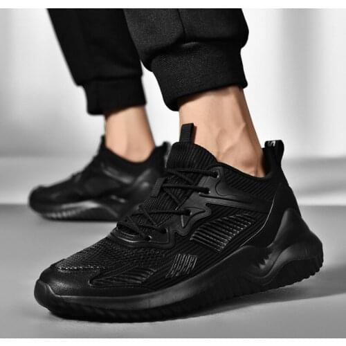 Sneakers 2020 Shoes Casual Sneaker Sneakers-mens Men Black 39 S Sneakers Mens Slip On Solid White Fashion Knitting Leisure