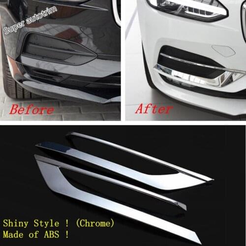 Lapetus Chrome Front Fog Lights Lamps Bumper Cover Trim Frame Decoration Car Styling Molding Fit For Volvo S90 2017 2018 2019