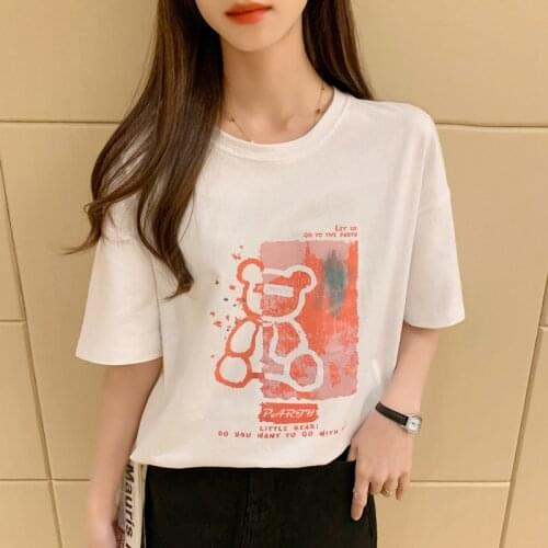 Summer 2021 design sense old style short sleeve T-shirt summer white bottom shirt ins trend