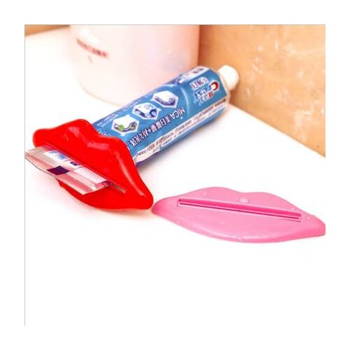 2020 Top Sale Sexy Hot Lip Kiss Bathroom Tube Dispenser Toothpaste Cream Squeezer Home Tube Rolling Holder Squeezer 1PCS