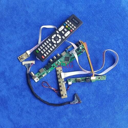 LVDS 30Pin LED Analog VGA USB AV HDMI-compatible KIT Panel controller board Fit LM185TT1A/LM185TT2A/LM185TT3A/LM185TT4A 1366*768