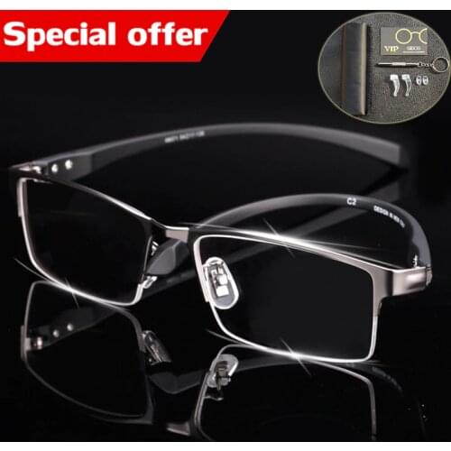 Eyewear tr90 titanium myopia glasses frame men reading glasses comfortable slip-resistant eyeglasses frame for men