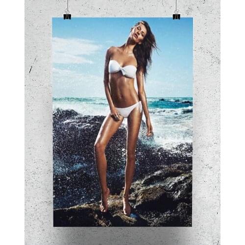 R0138 Gisele Bundchen (2) Star Sexy Beautiful Girl Model Wall Sticker Silk Poster Art Home Decoration