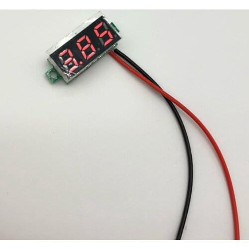 RC Hobby part 0.28 inch two-wire DC voltmeter 2.5-30V small digital voltmeter LED digital display