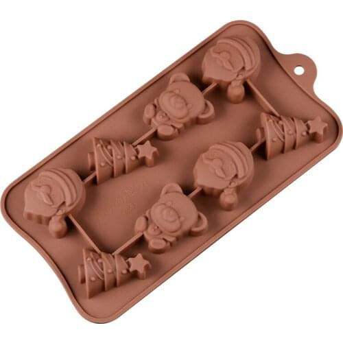 Christmas Series Silicone Cake Mold for Chocolate Mousse Jelly Pudding Ice Cream Dessert Bread Pastry Bakeware Decorating Tools